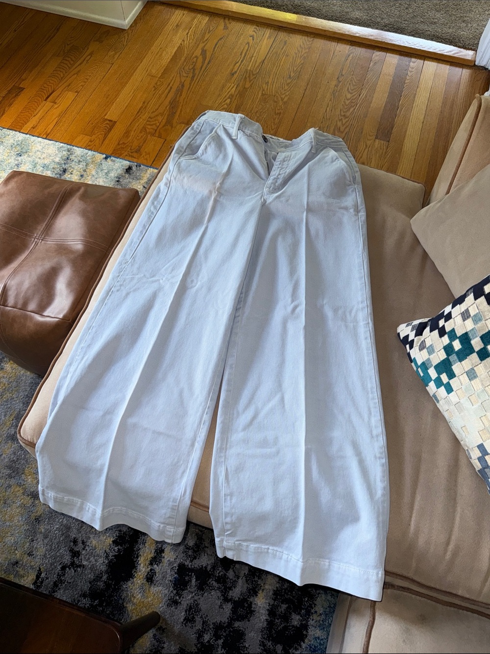 Boden Light Blue Cotton Pants